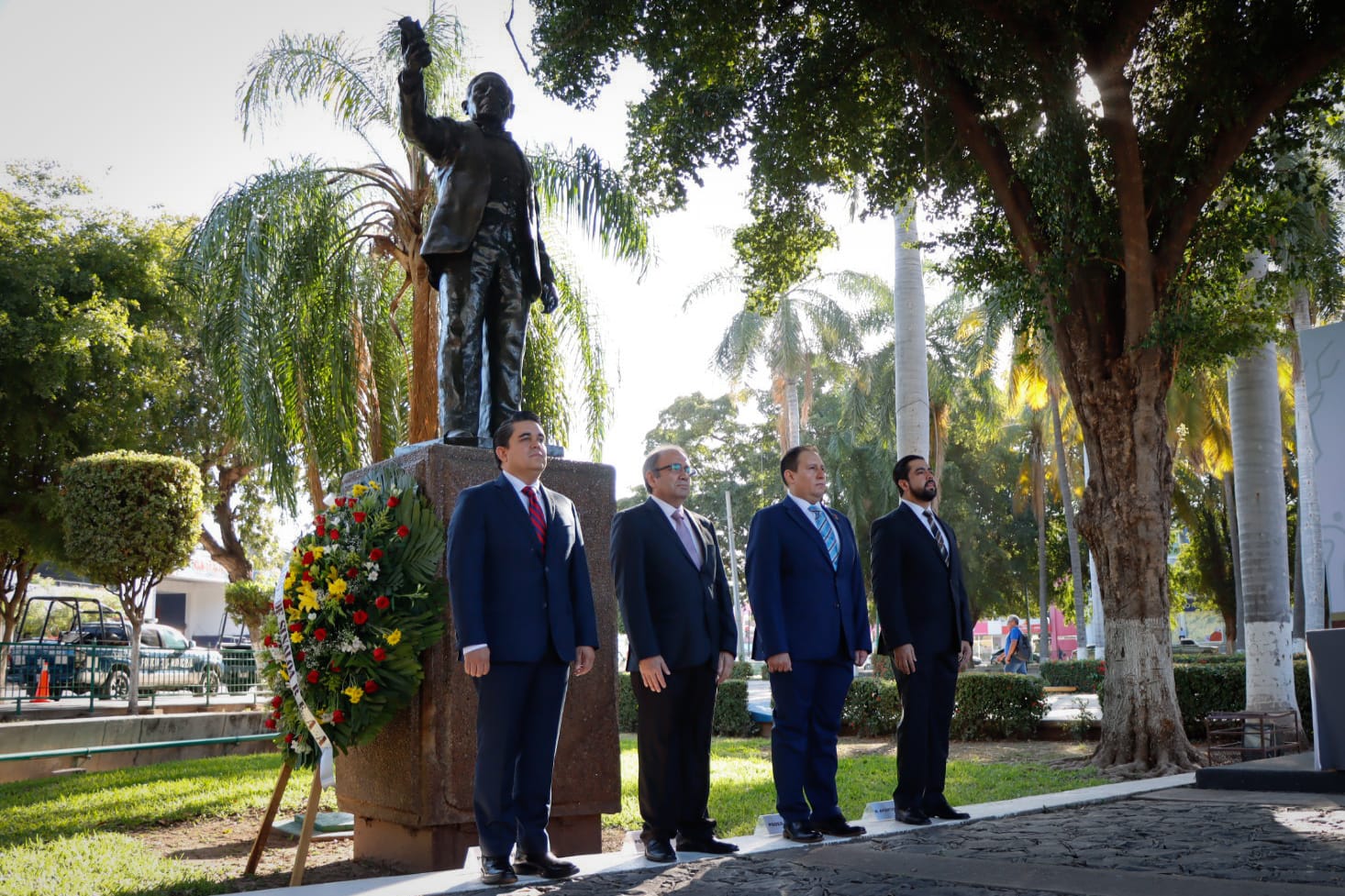Gobierno de Sinaloa conmemora el 218 Aniversario del Natalicio de Benito Juárez