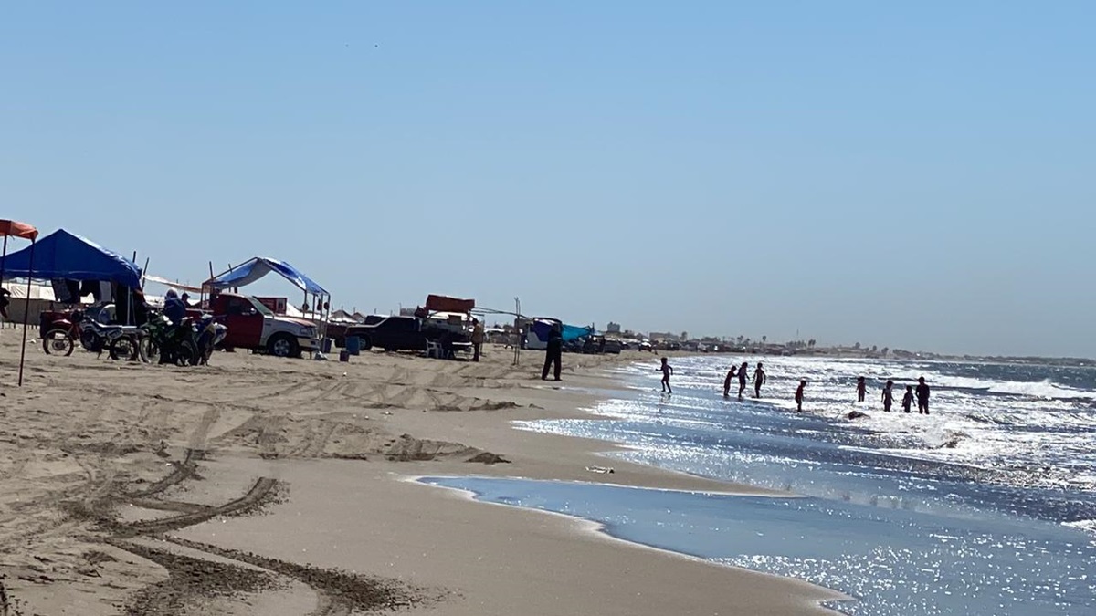 Hombre sufre picadura de mantarraya en playa de Bellavista, en Guasave