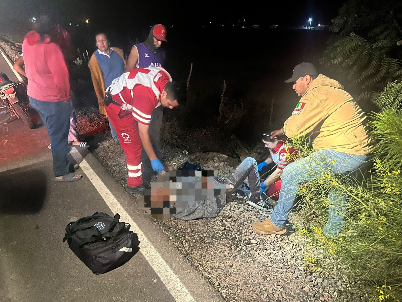 Colisión de motos en El Teroque Viejo, El Fuerte, deja una persona con lesiones de consideración