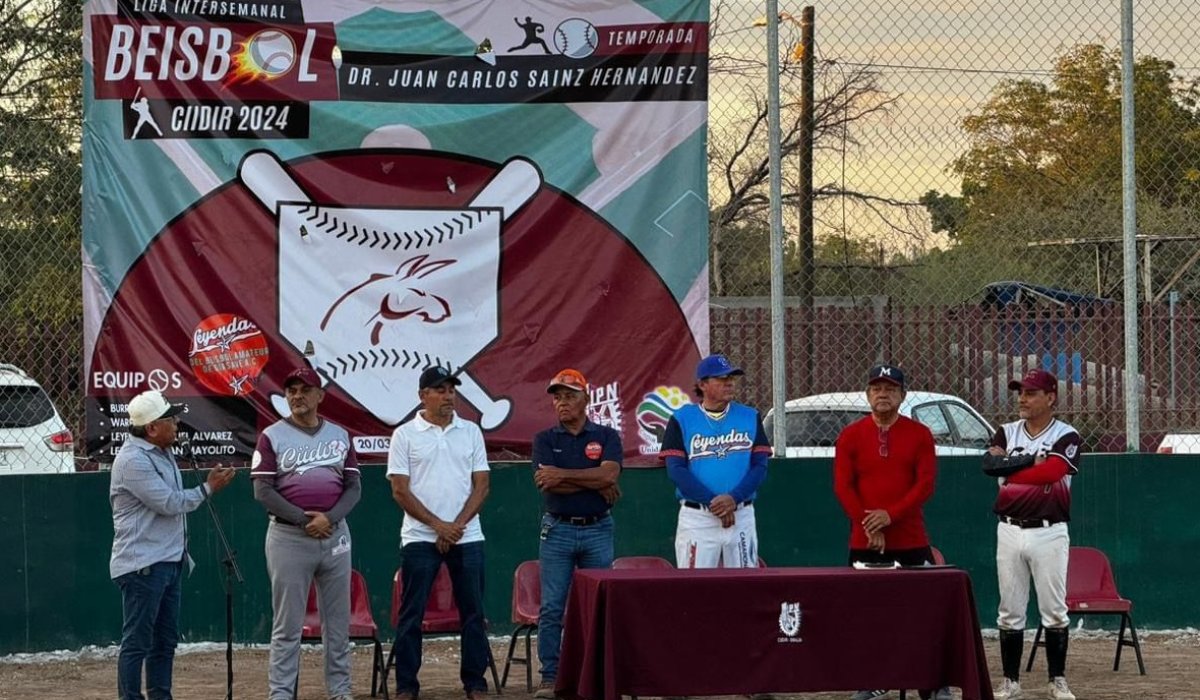 Se inaugura la Liga de Beisbol Intersemanal CIIDIR 2024 en Guasave