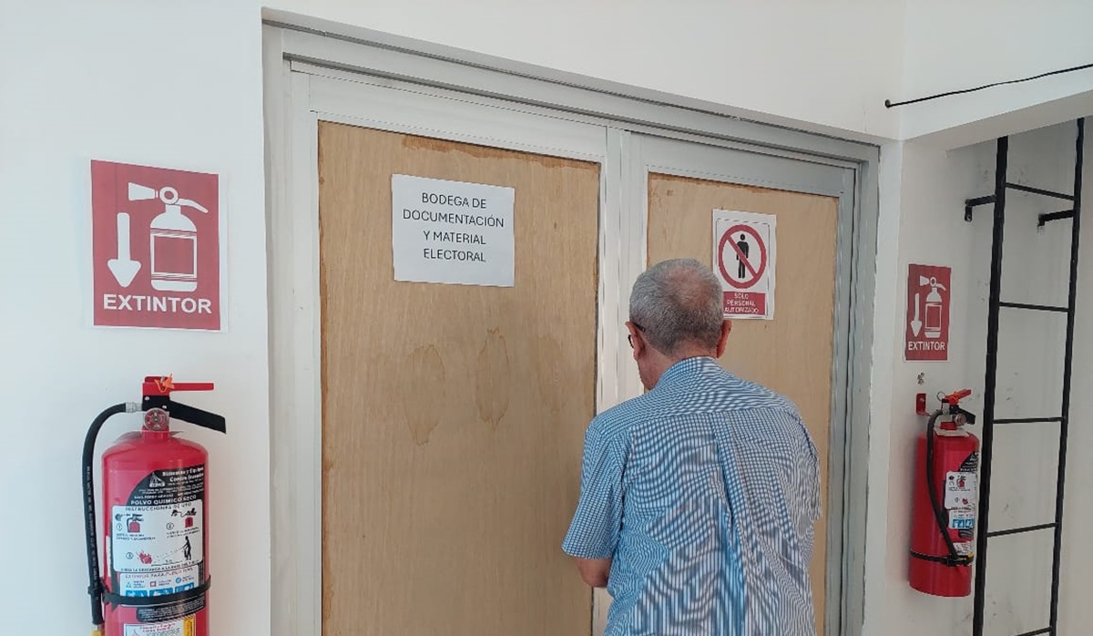 Lista y segura bodega que resguardará boletas electorales en el Consejo Distrital 09 del IEES