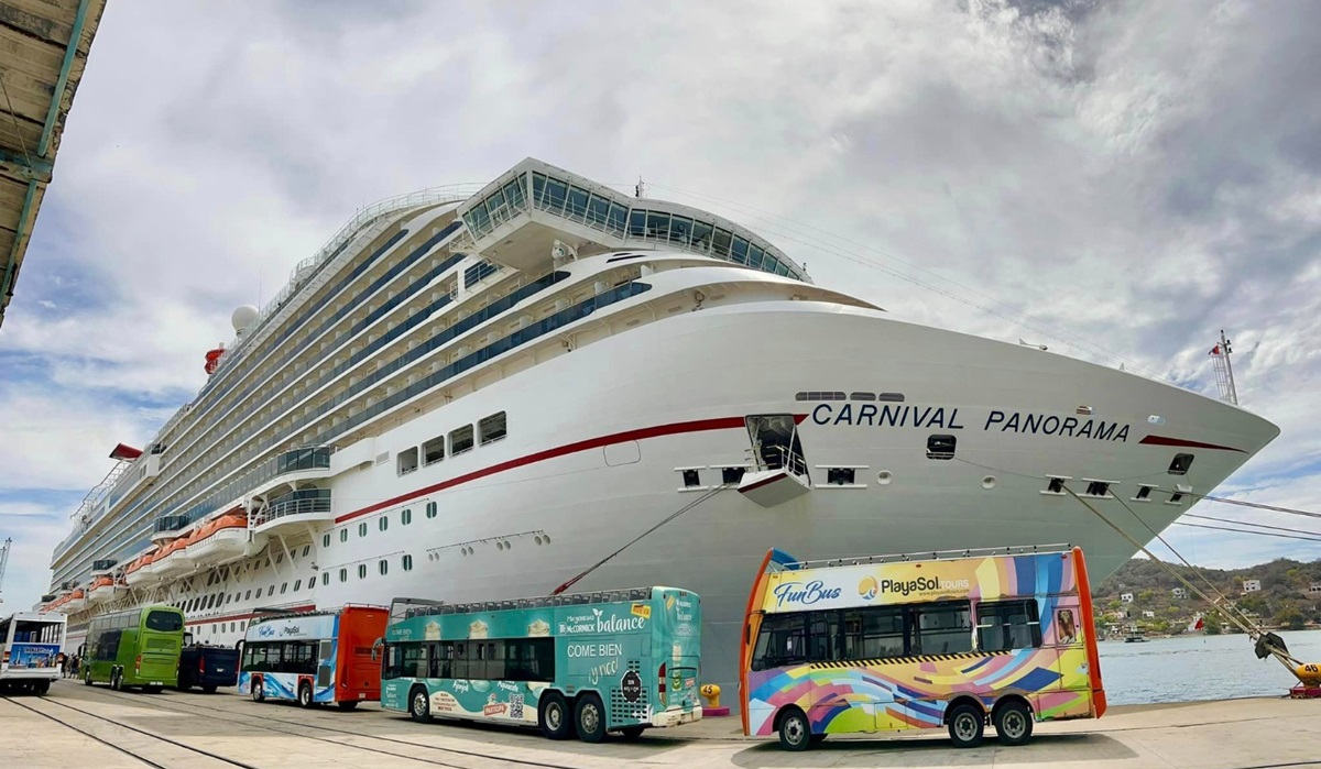 Llega segundo crucero de marzo a Mazatlán, el Carnival Panorama trajo consigo a más de 5 mil visitantes