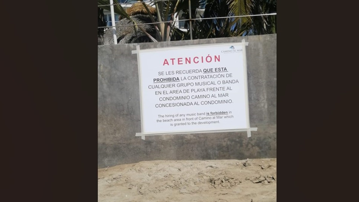 Prohíben contratación de bandas en playa frente a condominio de Mazatlán y se arma polémica en redes