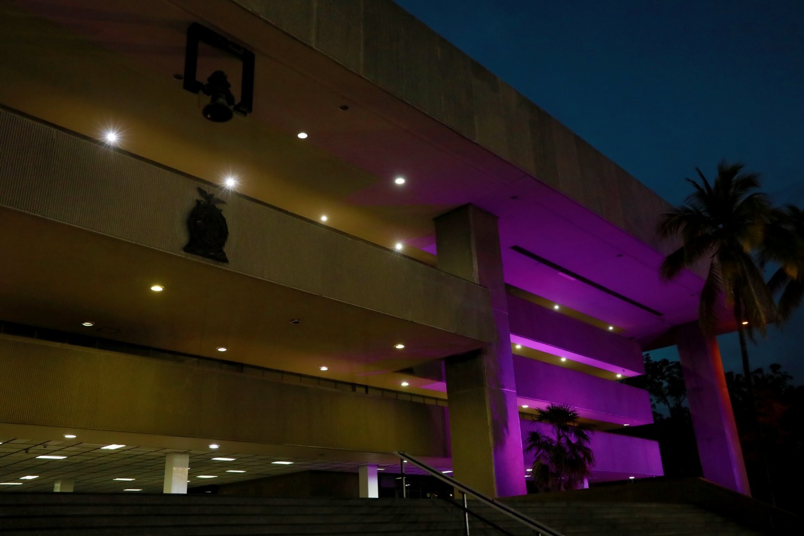 Palacio de Gobierno se ilumina de morado por el Día Internacional de la Mujer