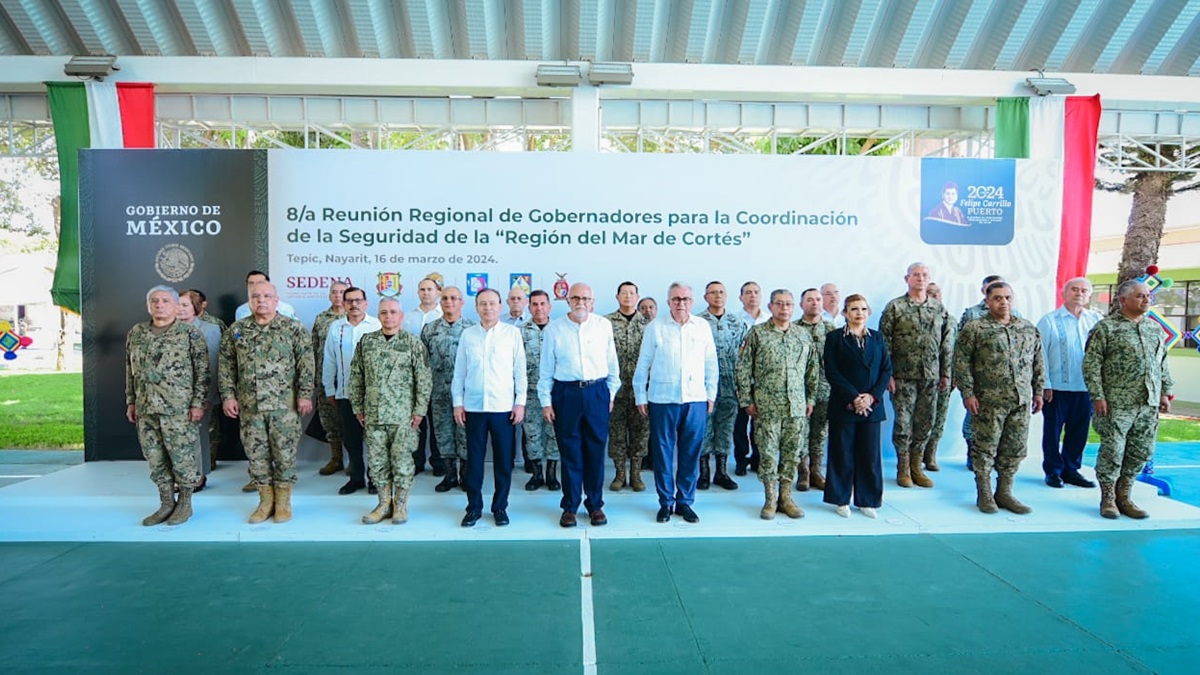 Participa Rocha Moya en reunión de seguridad con gobernadores del Mar de Cortés