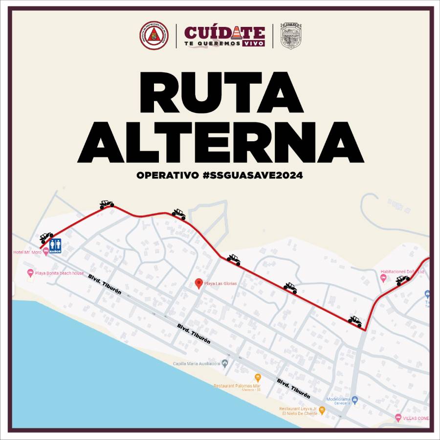 ¡Para evitar congestionamiento! Habilitarán ruta alterna a Las Glorias, Guasave, en Semana Santa