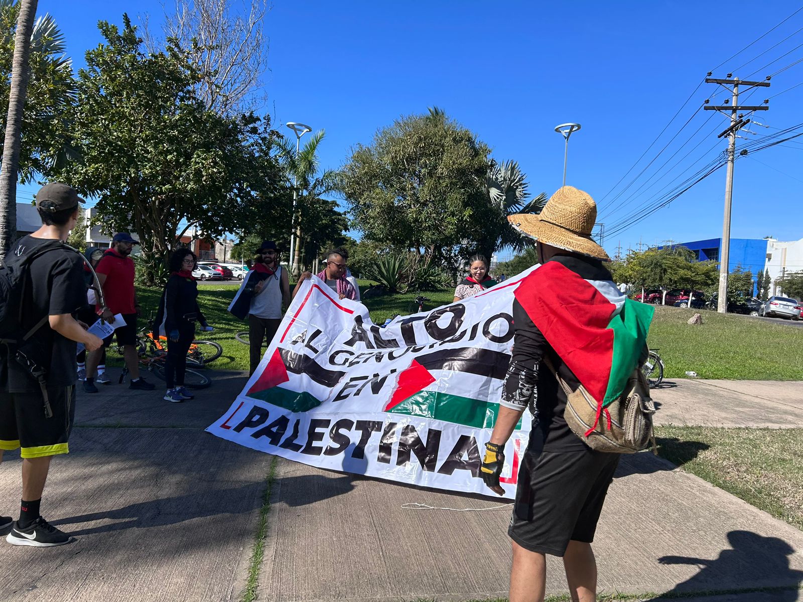 Mazatlecos realizan la Segunda Rodada por Palestina y piden un cese al fuego del conflicto en medio oriente