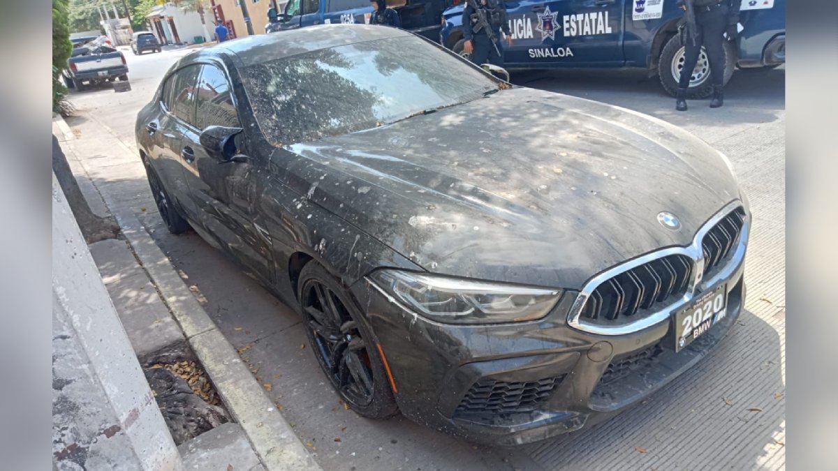 ¡Abandonado y sin placas! Recuperan en Culiacán vehículo BMW robado en California, Estados Unidos
