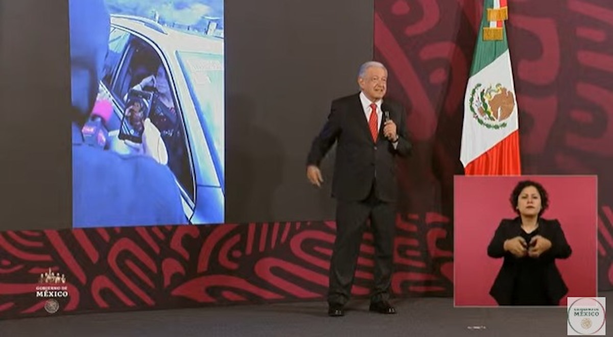 ‘Fue un montaje de Latinus’: AMLO sobre encapuchados que interceptaron a Sheinbaum en Chiapas