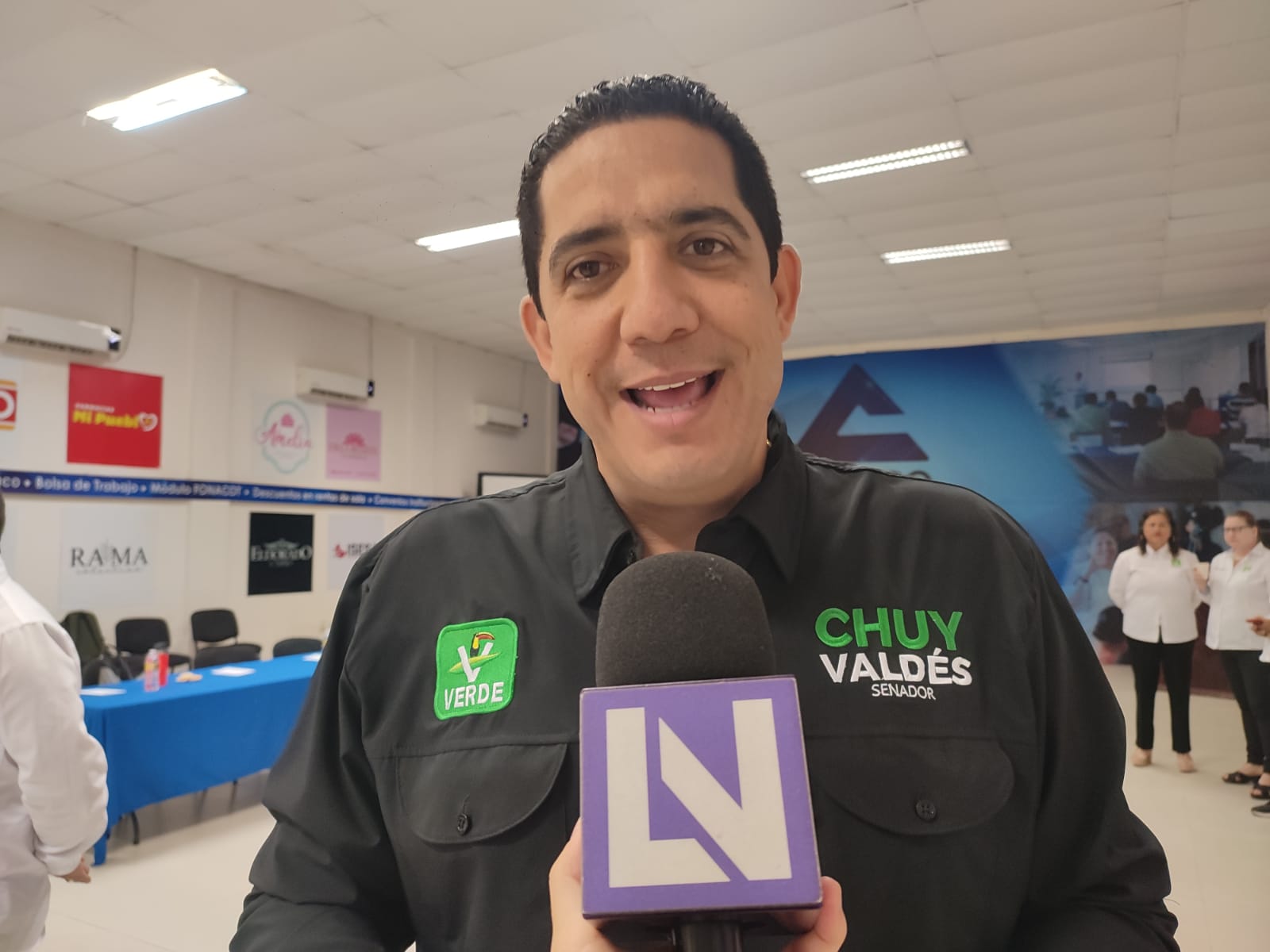 Le gustó el debate, pero le hubiera gustado tener más tiempo, señala Chuy Valdés candidato del Verde al Senado