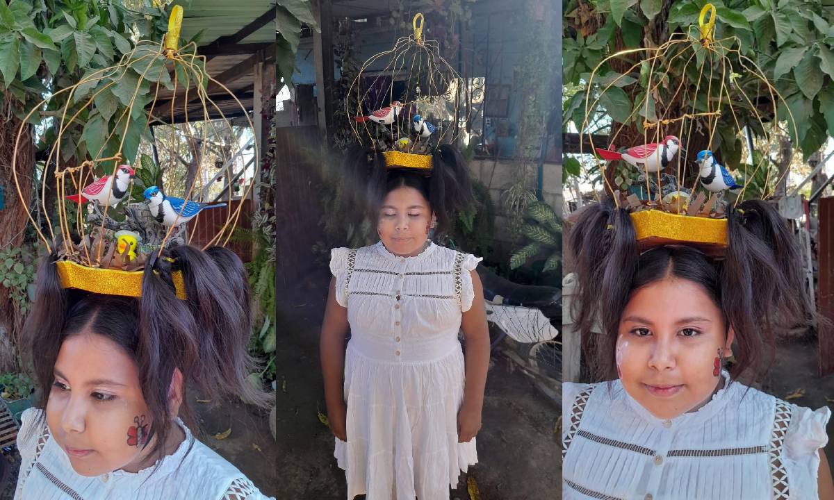 ‘Con aves en su cabeza’, así gana concurso de peinado loco Rosalinda