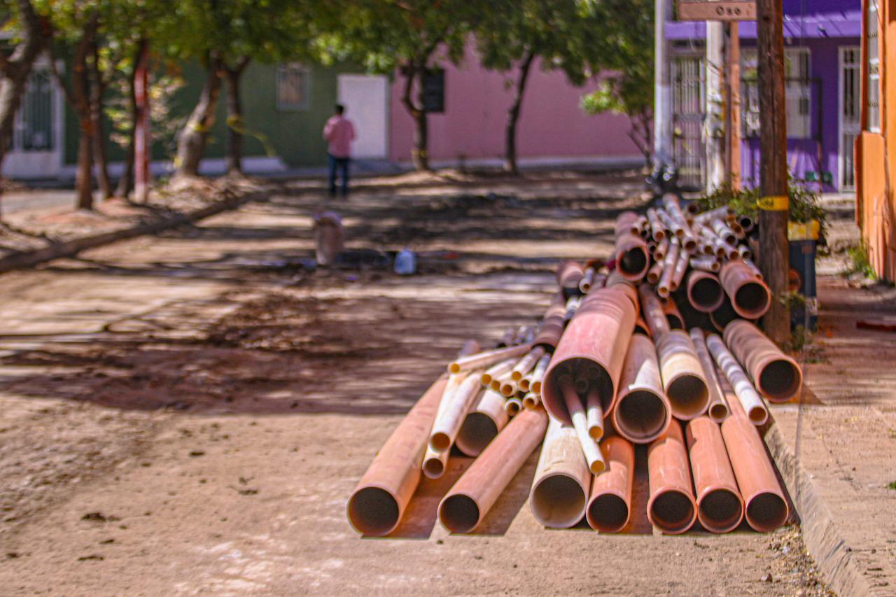 A punto de terminarse las obras de reposición de drenaje en el Infonavit Alarcón de Mazatlán
