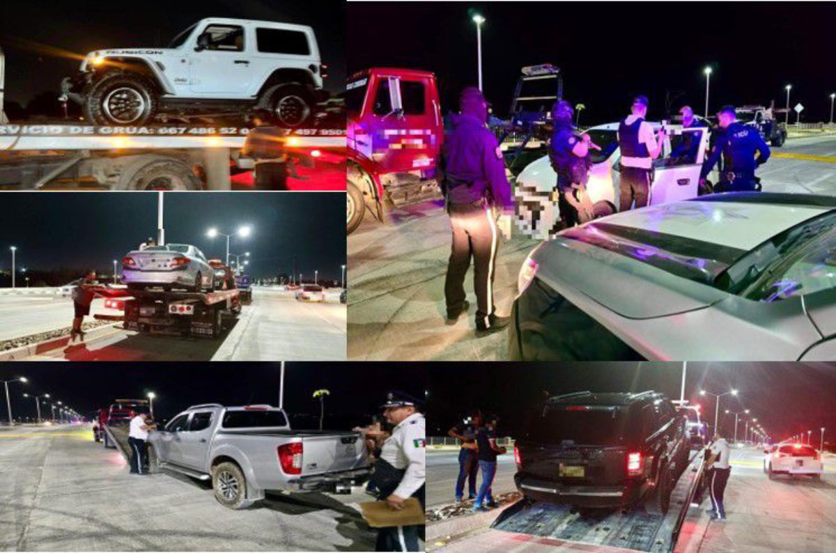 ¡Siguen los operativos! Aseguran 13 vehículos y 6 motocicletas en arrancones de Culiacán