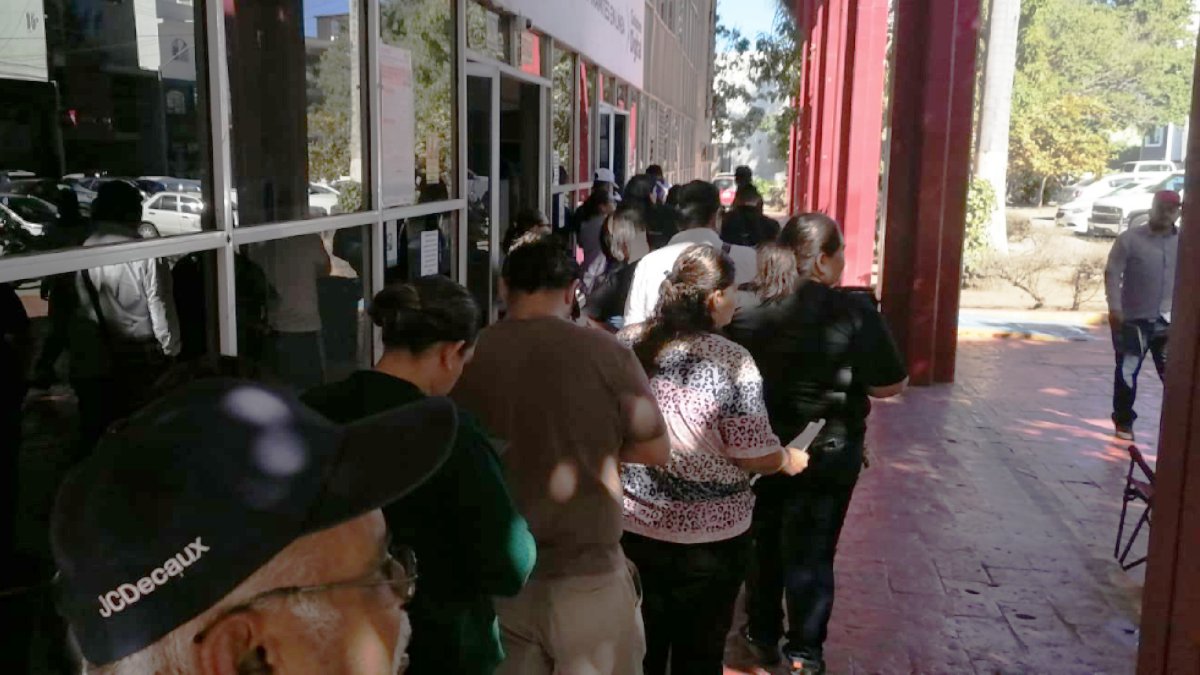 Largas filas para recoger la tarjeta de circulación en el módulo de Ciudadano Digital