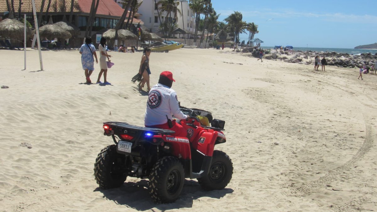 Por ahogamiento, Samuel de 71 años y oriundo de Culiacán, el primer deceso de este 2025 en playas de Mazatlán