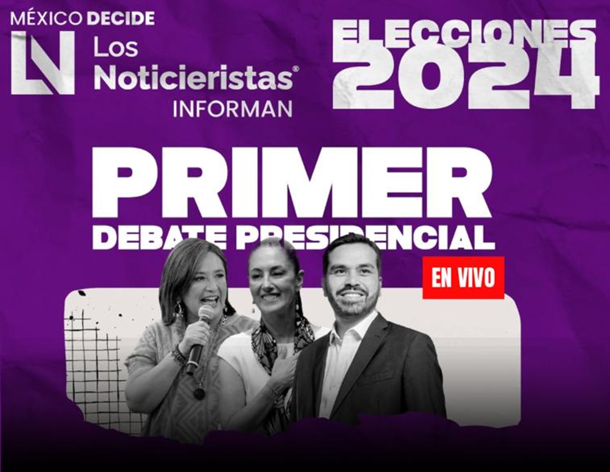 Debate presidencial 2024 EN VIVO: Sheinbaum, Gálvez y Máynez frente a frente