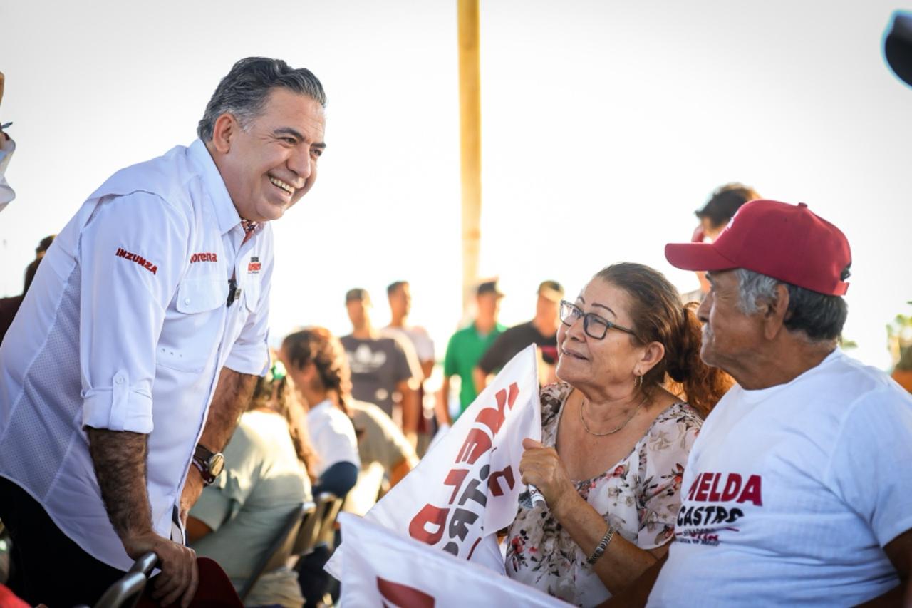 Pescadores y familias de Las Arenitas respaldan a Imelda e Inzunza para el Senado