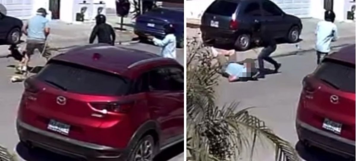 (VIDEO) Asaltan y hieren de un balazo a un estadounidense en plena Zona Dorada de Mazatlán