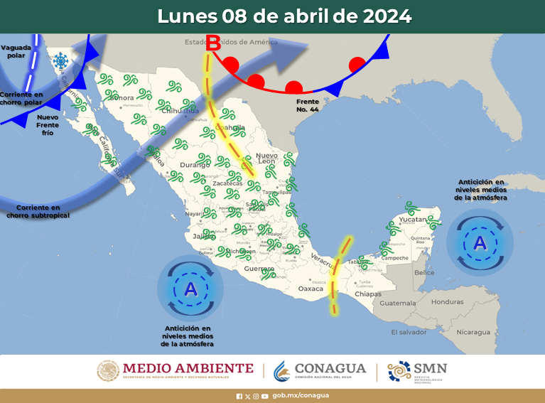 ¡Uno más! El próximo lunes arriba el segundo frente frío de este mes de abril