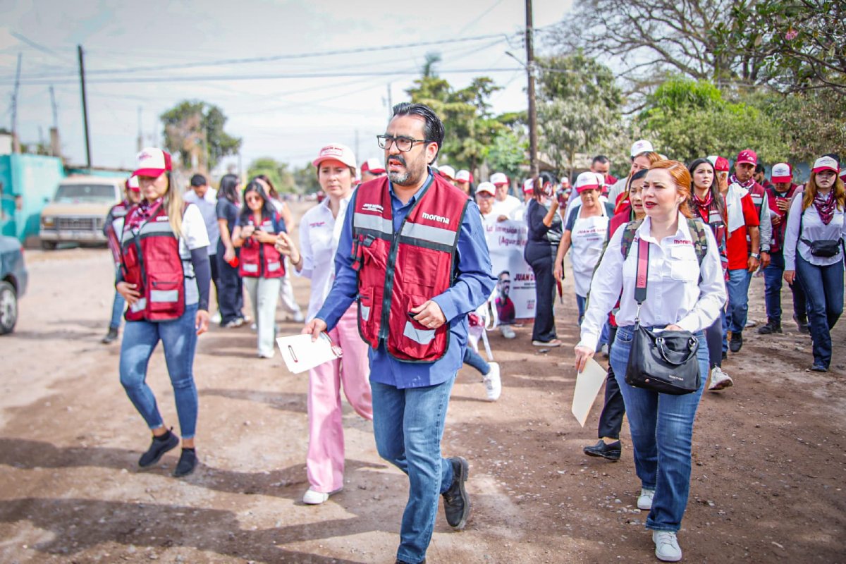 Como parte de su campaña, Gámez Mendívil visitó la sindicatura de Aguaruto