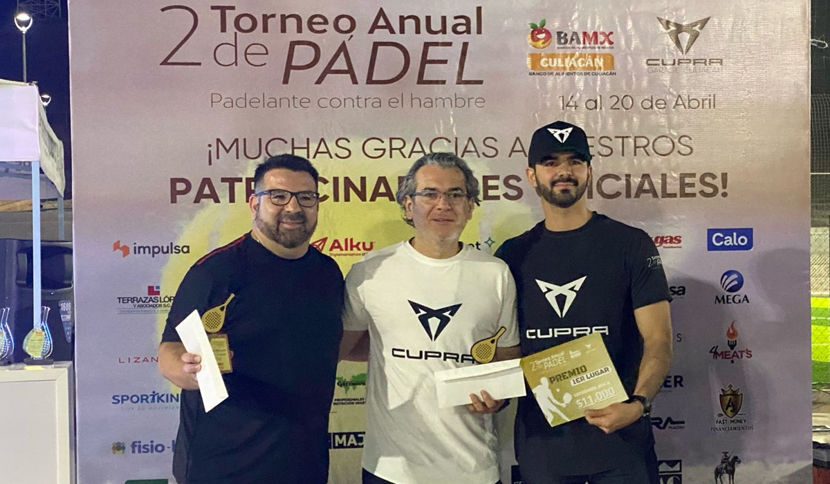 ¡Objetivo cumplido! Concluye segundo Torneo Anual de Padel en beneficio del Banco de Alimentos de Culiacán