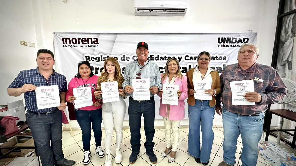 Gildardo Leyva ya tiene lista su planilla de regidores y síndica procuradora; Morena los registrará en el IEES