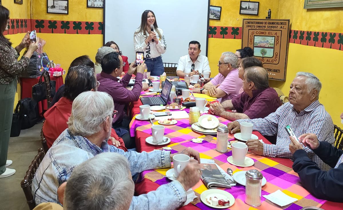 Guamuchilenses radicados en Culiacán manifiestan apoyo a Paloma Sánchez
