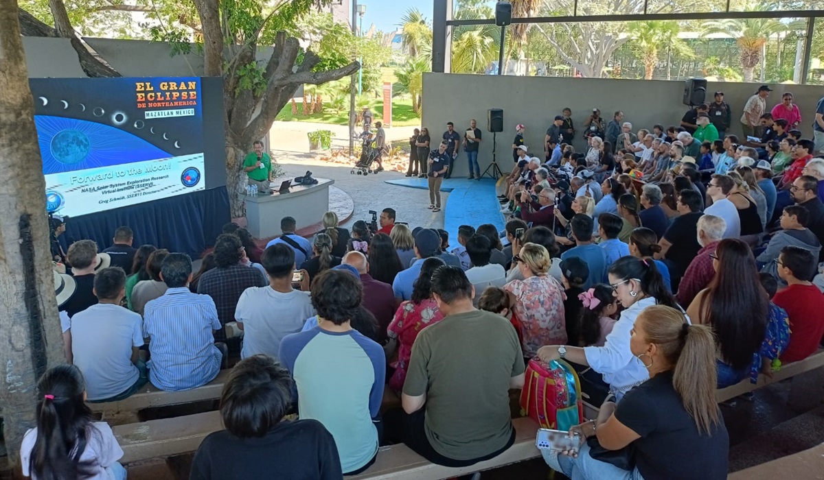 Arrancan las actividades “Del Mar al Espacio” en el Gran Acuario Mazatlán previo al eclipse solar