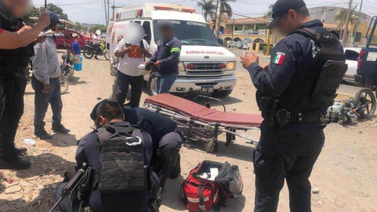 Joven resulta lesionado luego de derrapar en su motocicleta en Mazatlán