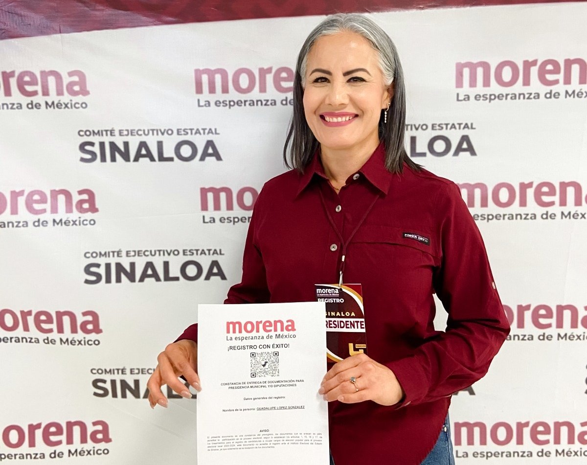 Se registra ante Morena Lupita López como candidata a la presidencia municipal de Salvador Alvarado