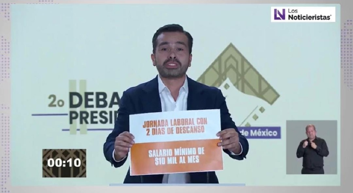 ¿Por qué no ha pasado la reforma a la Jornada Laboral? Cuestiona Máynez a Xóchitl y a Sheinbaum; va por salario de 10 mil al mes