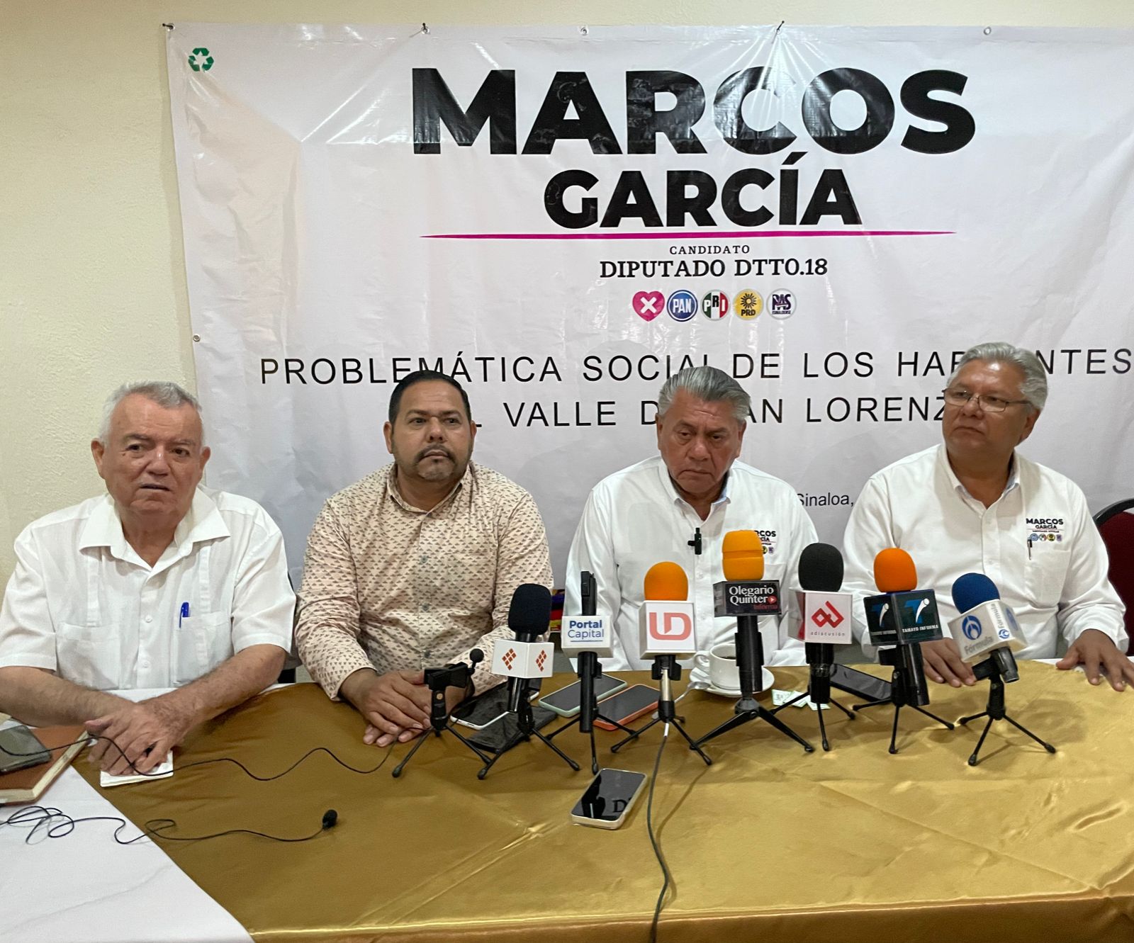 Marcos García, listo para debate el 12 de mayo; cuestionará directamente a Serapio Vargas