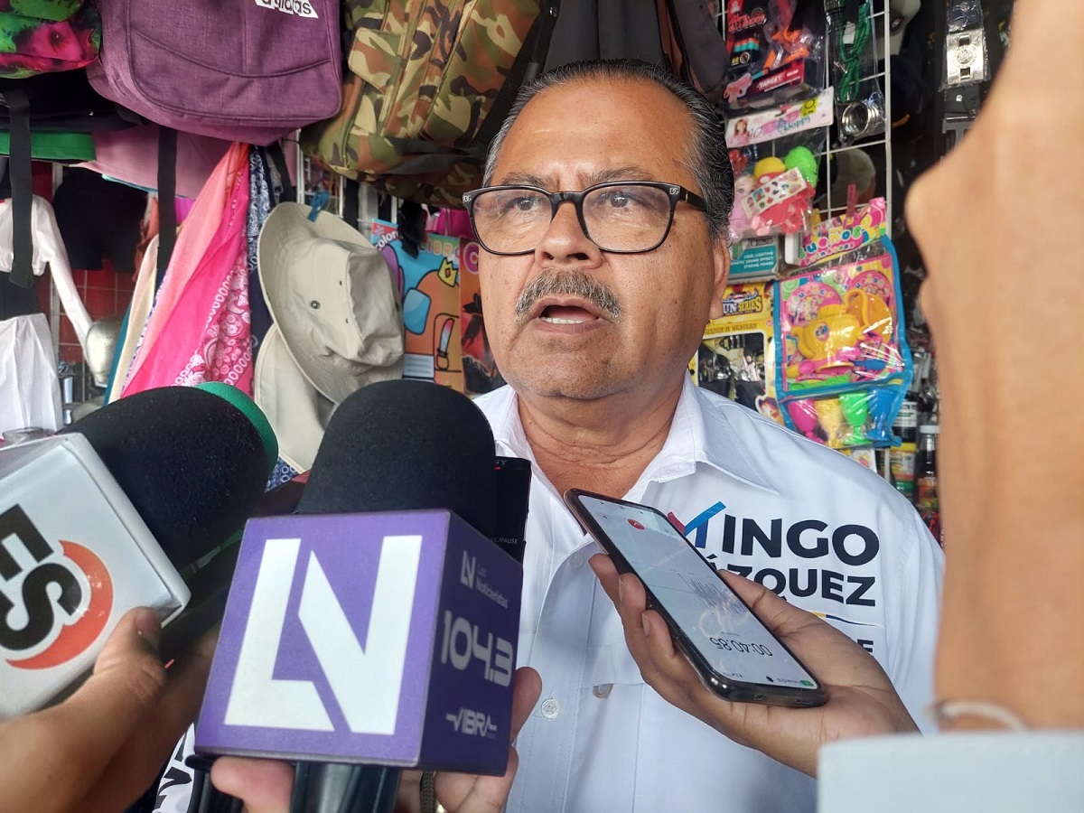 A trabajadores hay que darles oportunidad de mejorar; seré un aliado de los empresarios y del comercio: Mingo