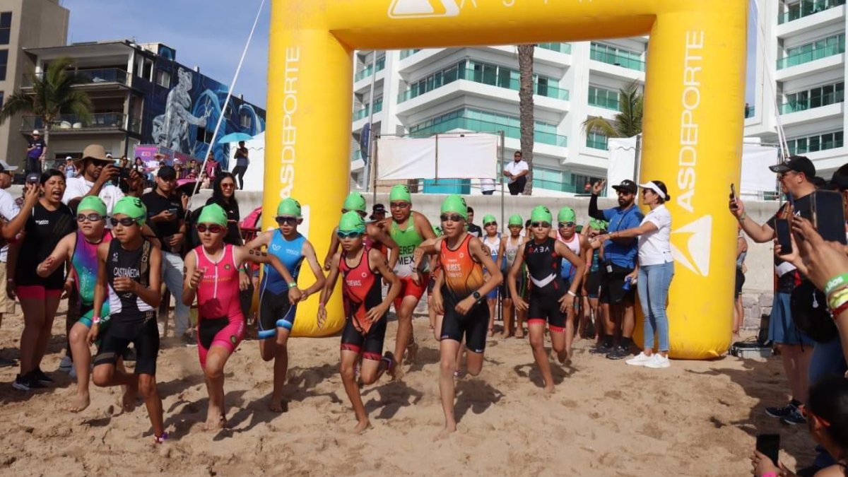 ‘Sacan su espíritu deportivo’, 3Kids lo dan todo en el arranque del triatlón Astri Mazatlán Red Petroil