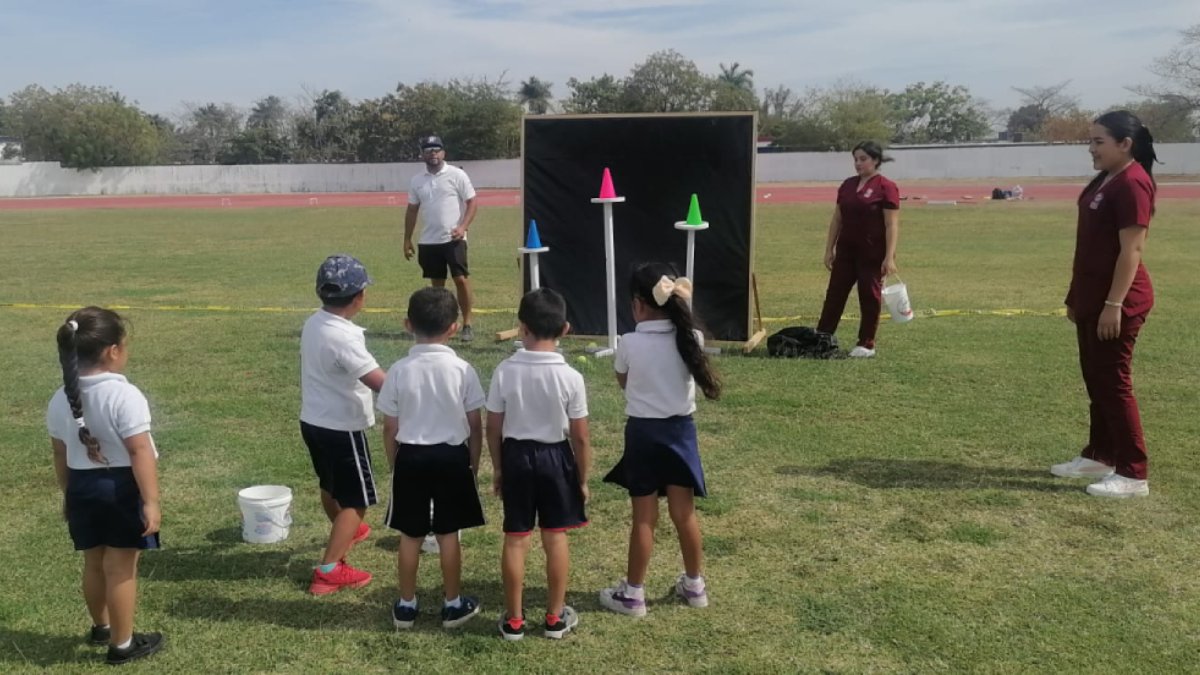 Niños de preescolar de Mazatlán participan en mini olimpiadas