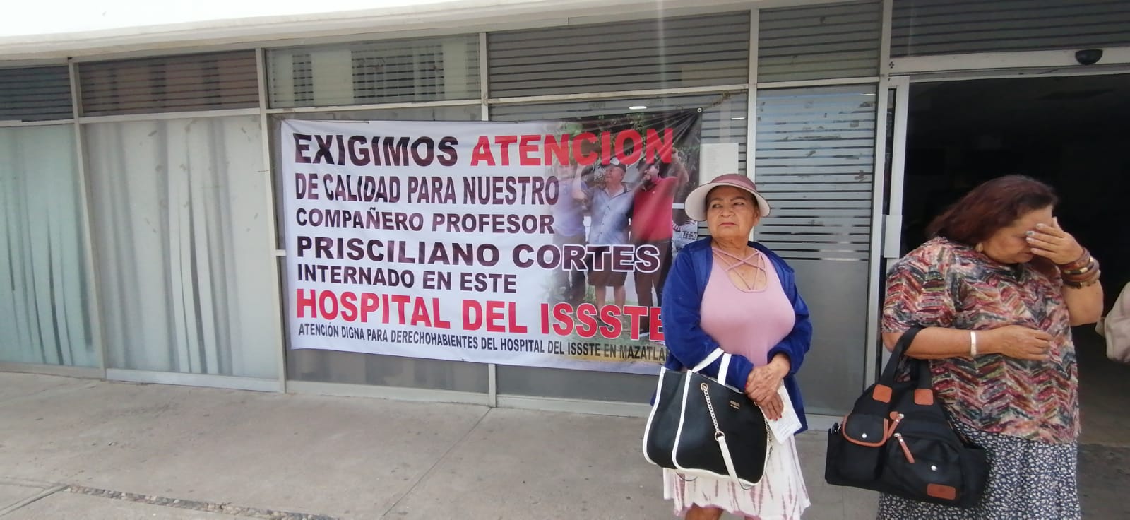 Protestan de nuevo en el Issste de Mazatlán, ahora por alta de un paciente en gravedad