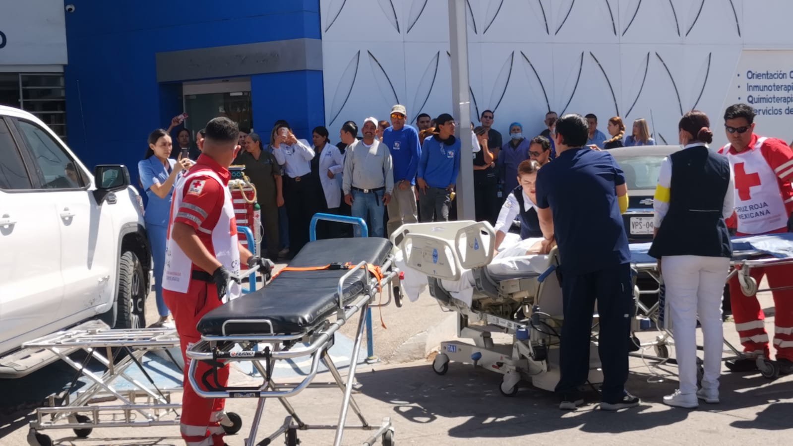 Simulacro de incendio en el Hospital Fátima de Los Mochis moviliza a los cuerpos de auxilio en Ahome