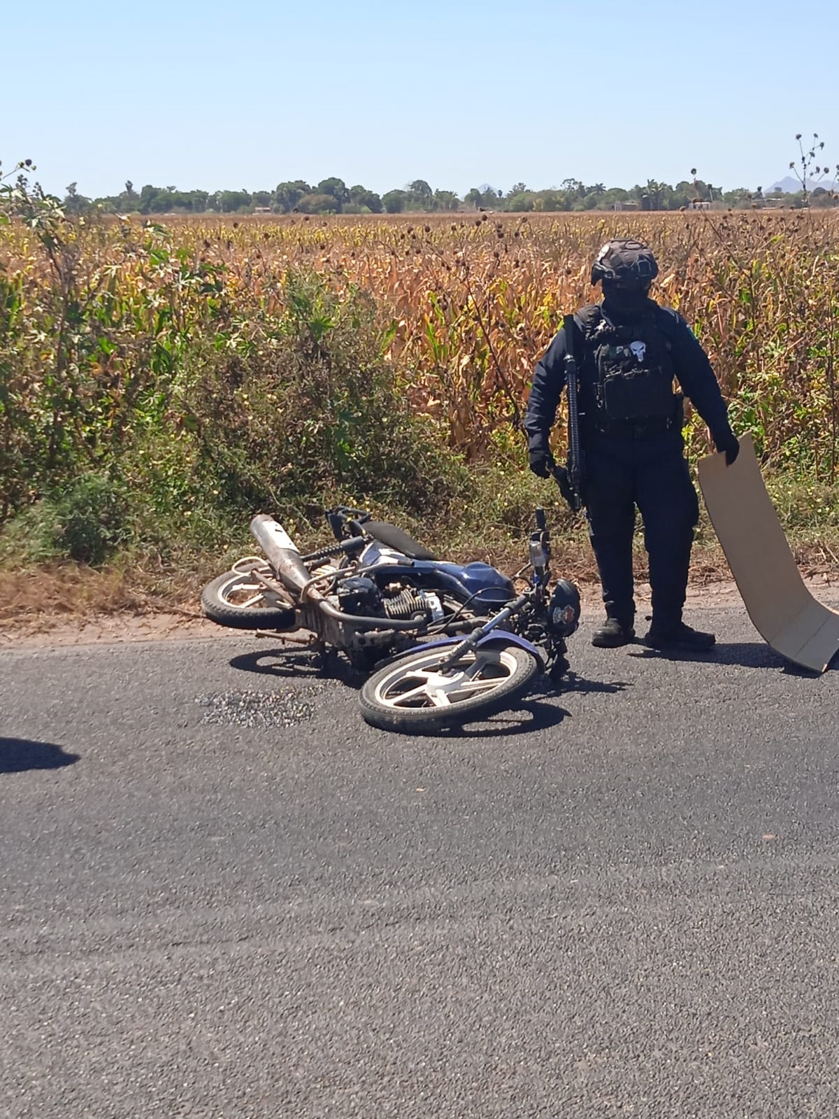 Soldado del 89 Batallón resulta con lesiones tras ser embestido en la carretera Mochis-Compuertas
