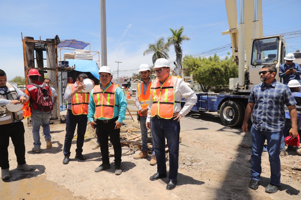 Supervisa Rocha Moya megaobras en Mazatlán, el puente elevado en la Colosio y Juan Pablo II