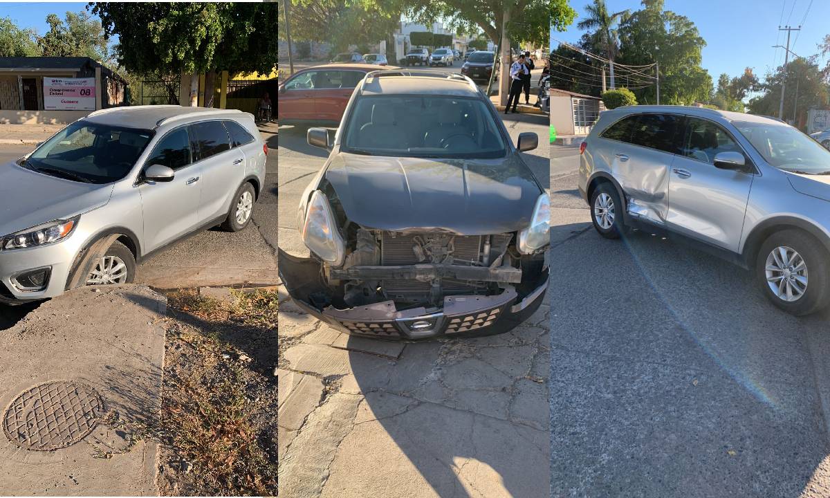 Choque entre dos unidades en Guasave deja daños materiales