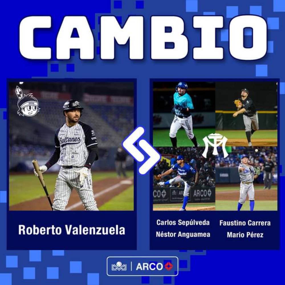 Yaquis y Sultanes realizan multicambio que lleva a Tito Valenzuela a Ciudad Obregón