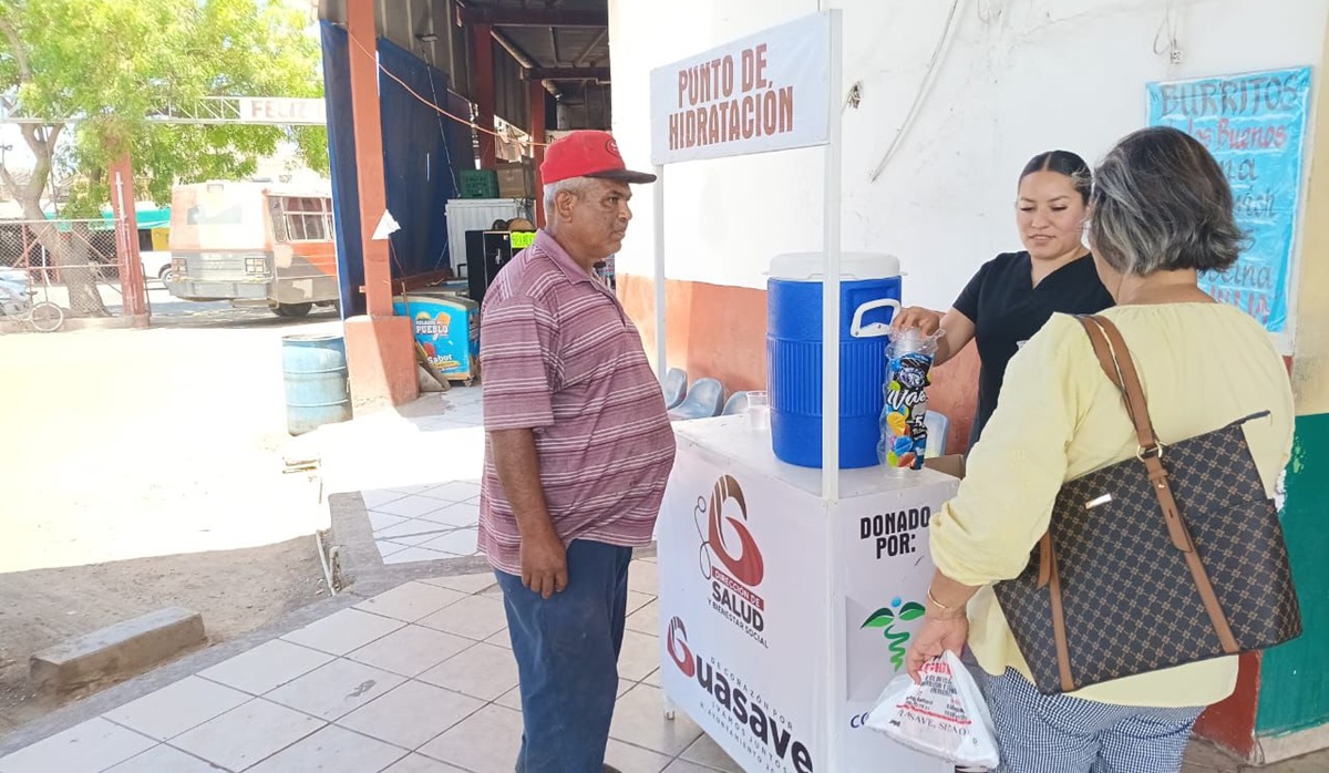 ¡Contra los golpes de calor! En Guasave abren dos puntos de hidratación, aquí le decimos dónde