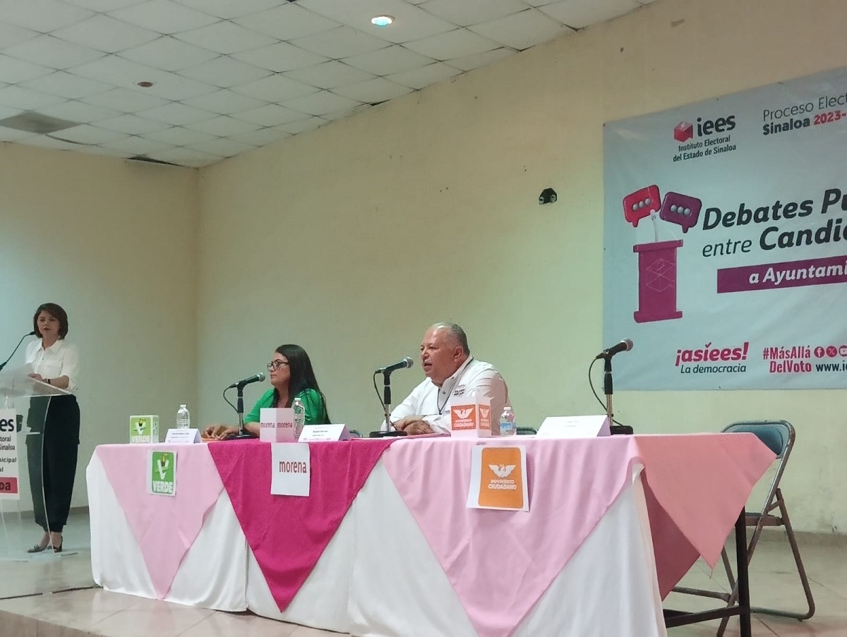 ¡Tranquilo y sin señalamientos! Realizan debate de candidatos a alcalde por Sinaloa municipio
