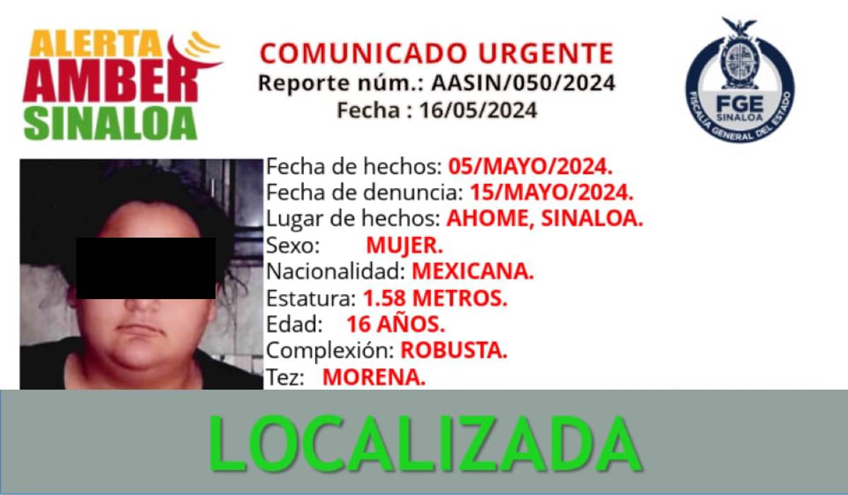 Localizan a la menor Melani Madonni quien estaba desaparecida en Los Mochis