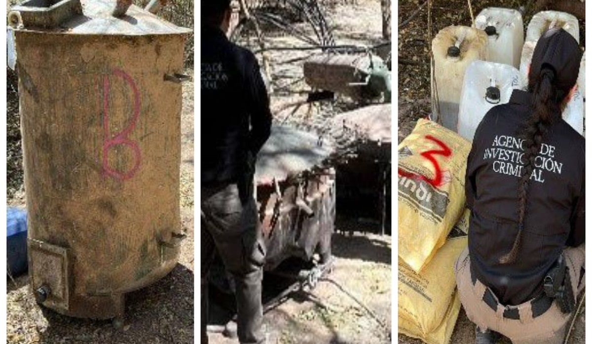 Asegura FGR un ‘narcolaboratorio’ en predio de Los Mayos, en Culiacán