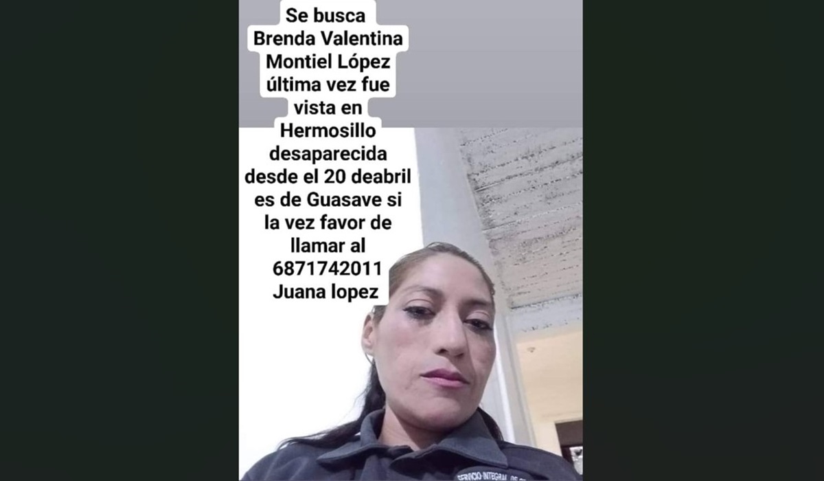 Brenda Valentina fue vista por última vez en Hermosillo; en Guasave su familia la busca
