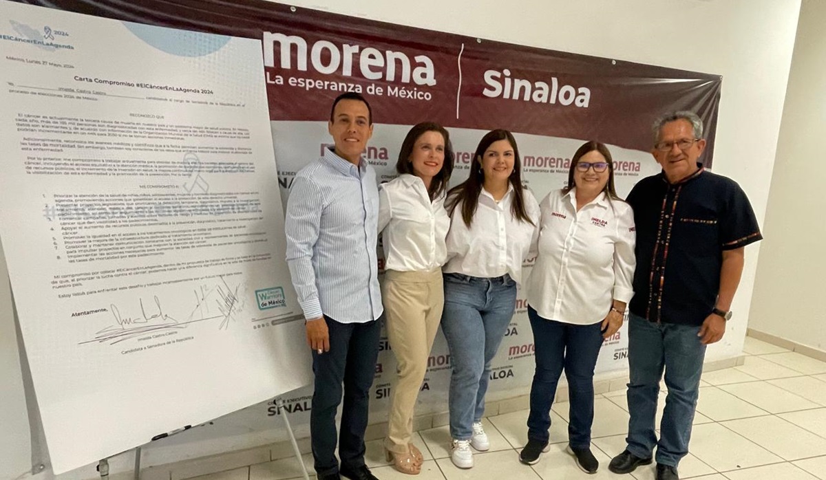 Candidatos de Morena firman carta compromiso con Cáncer Warriors