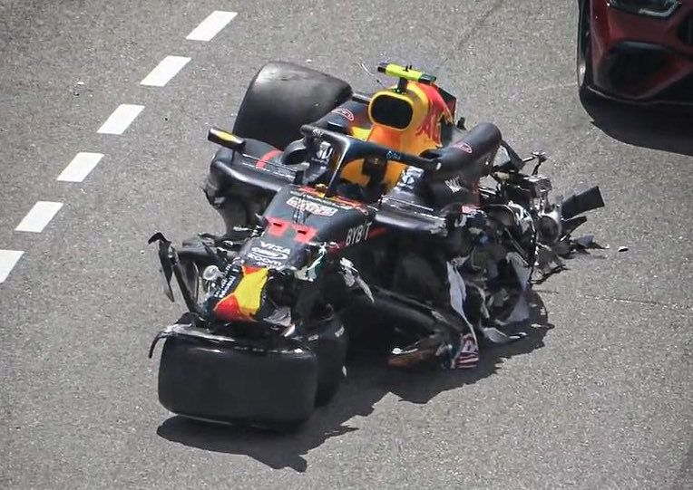 ¡Abandona! Sergio ‘Checo’ Pérez sufre aparatoso accidente en el GP de Mónaco