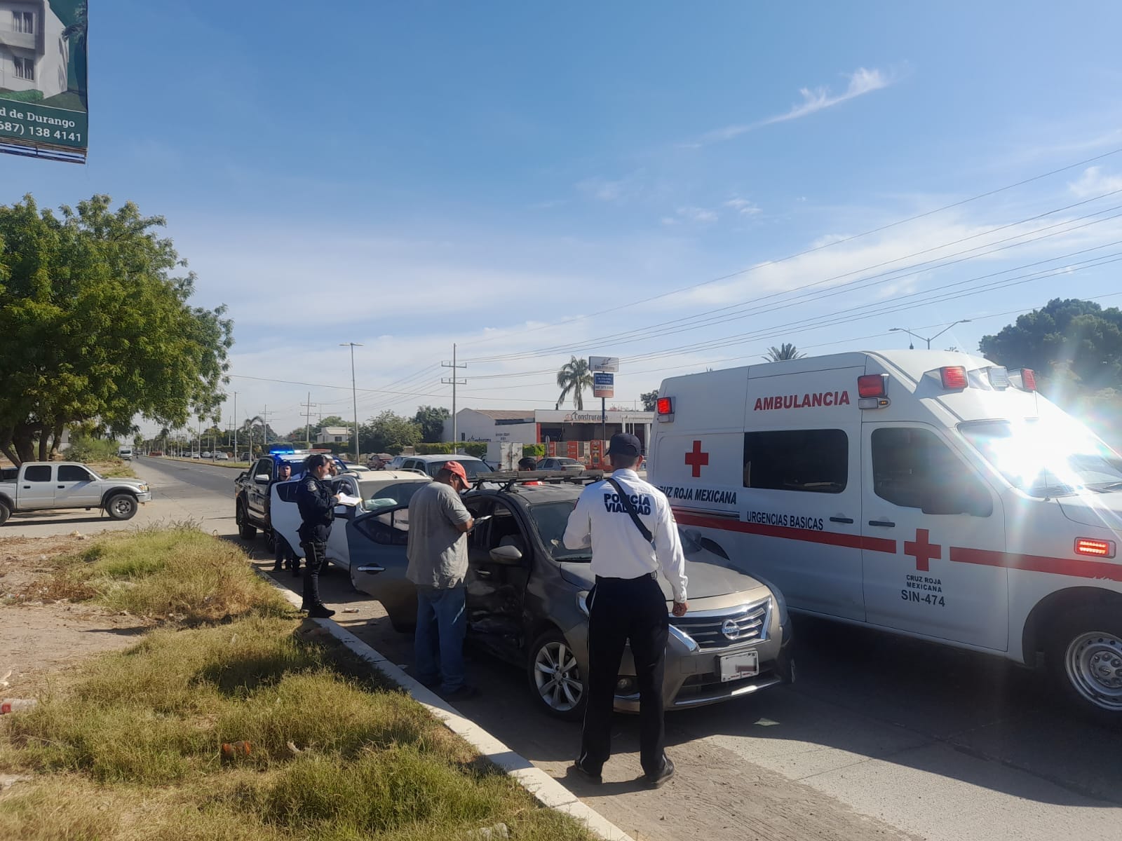 Nora viajaba de copiloto y resultó lesionada en un choque en Guasave