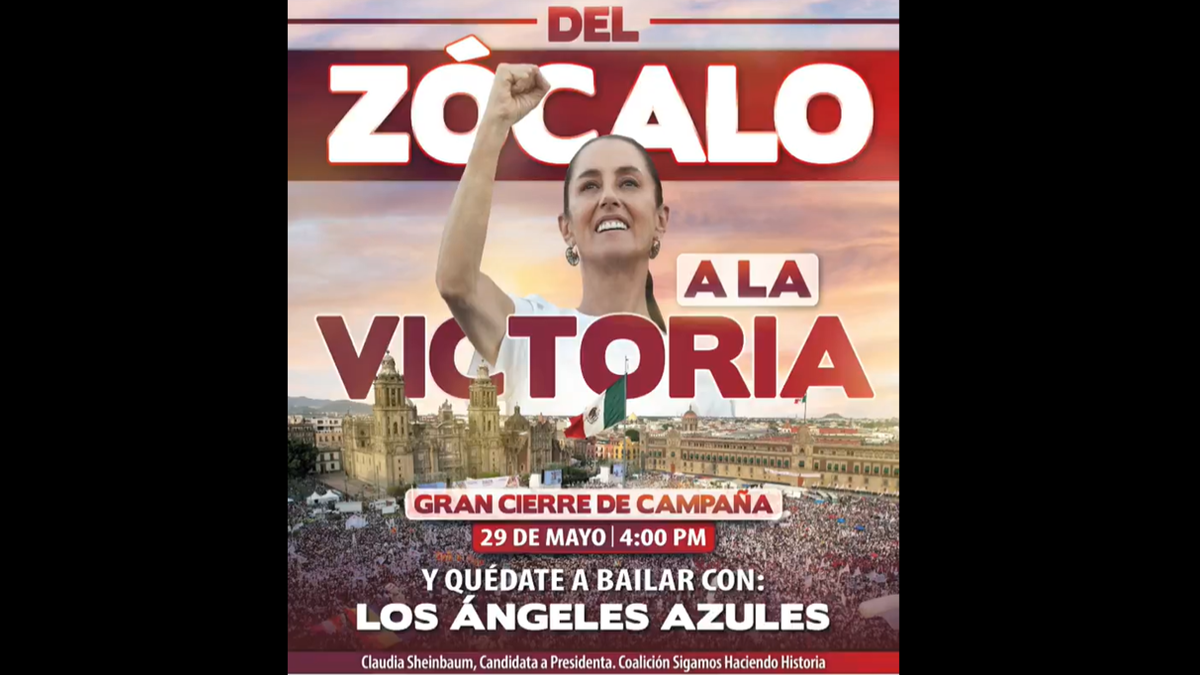 ¿Cómo te voy a olvidar? Al ritmo de Los Ángeles Azules cerrará campaña Claudia Sheinbaum